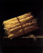 Adriaen Coorte Still-Life with Asparagus oil